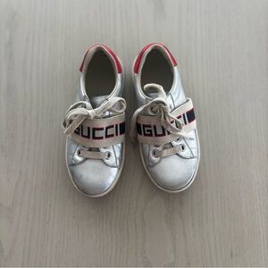 Gucci Kids Silver Sneakers